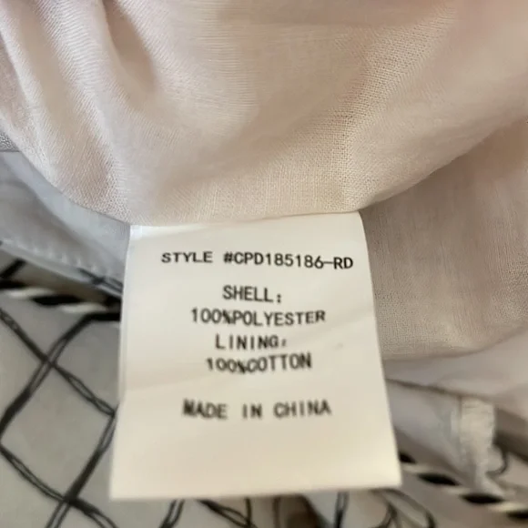 Melloday beige black plaid layered dress size S new with tag - Picture 16 of 16